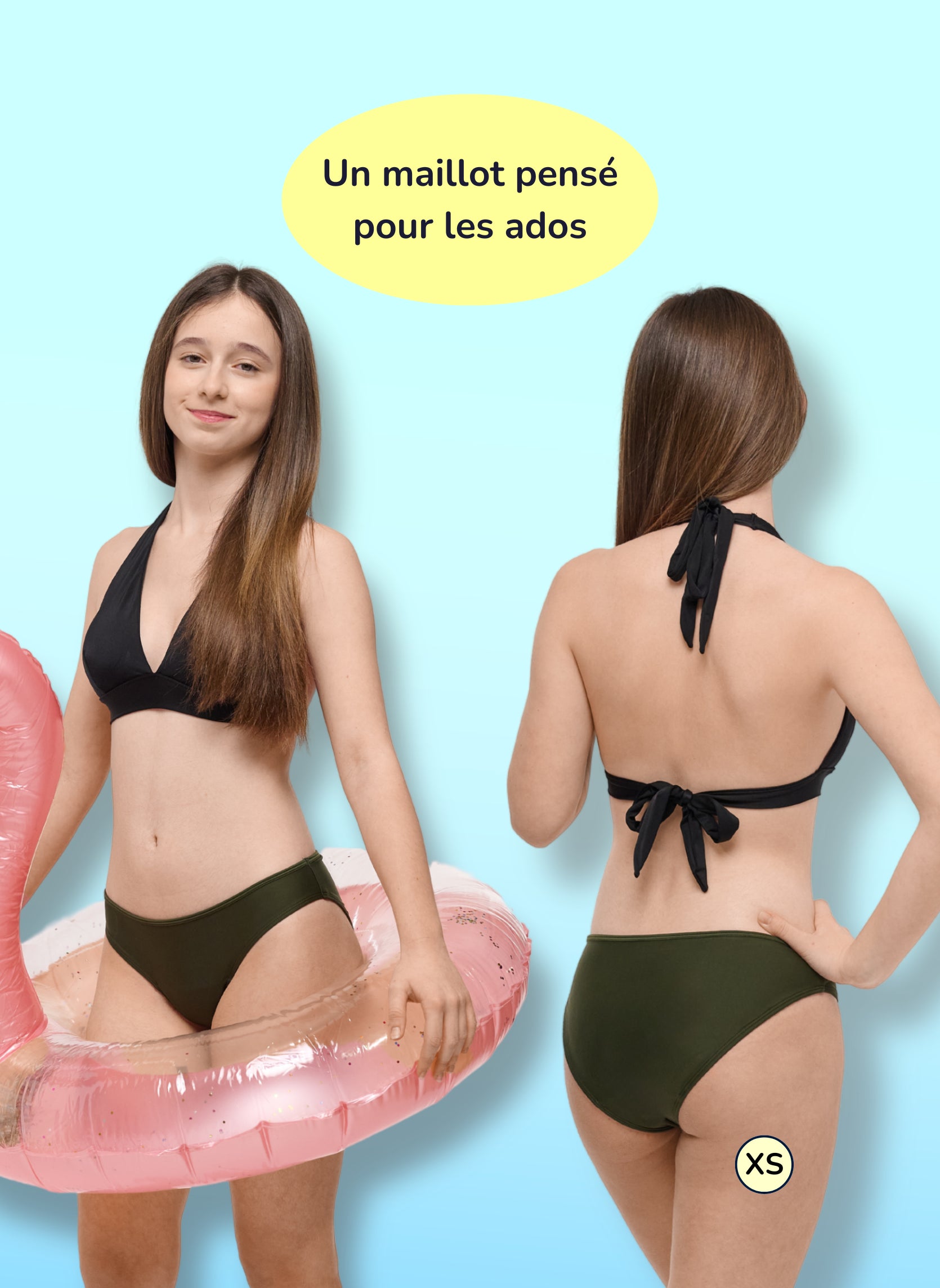 Eva Caqui - Braguita de bañador menstrual para adolescentes | Sorio®