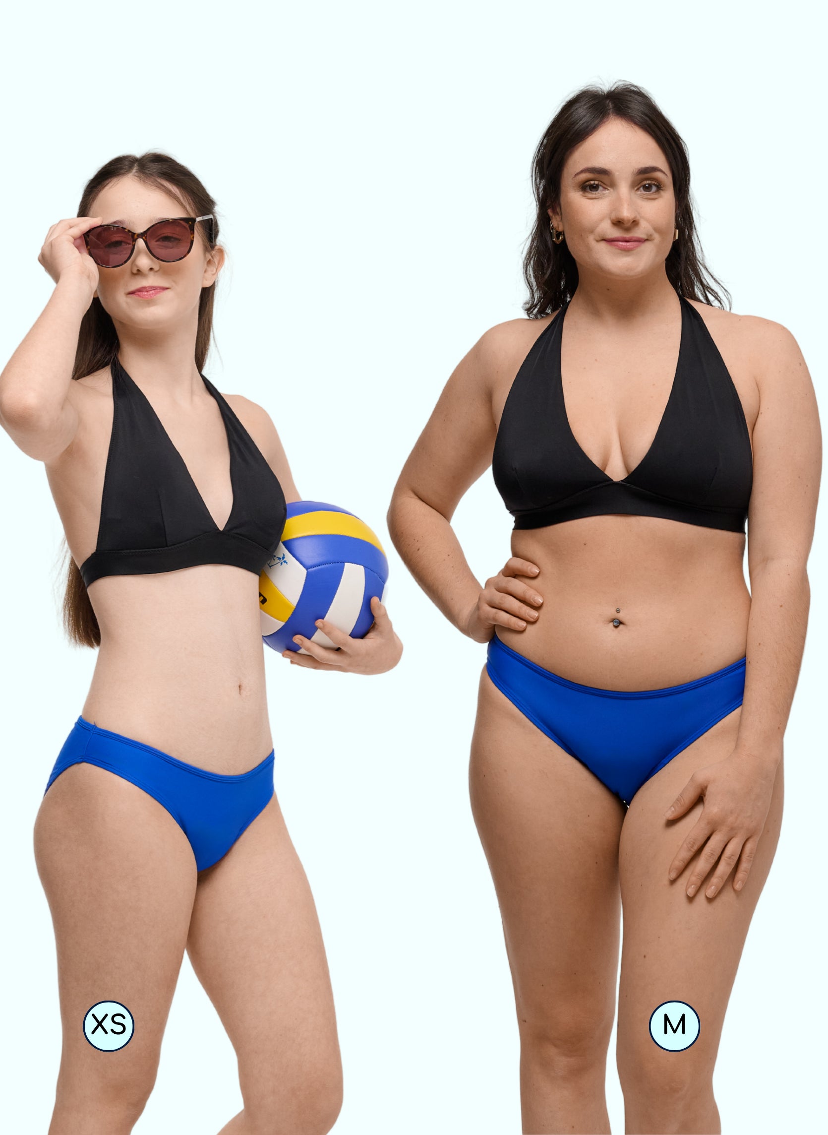 bas de maillot de bain menstruel bleu ado