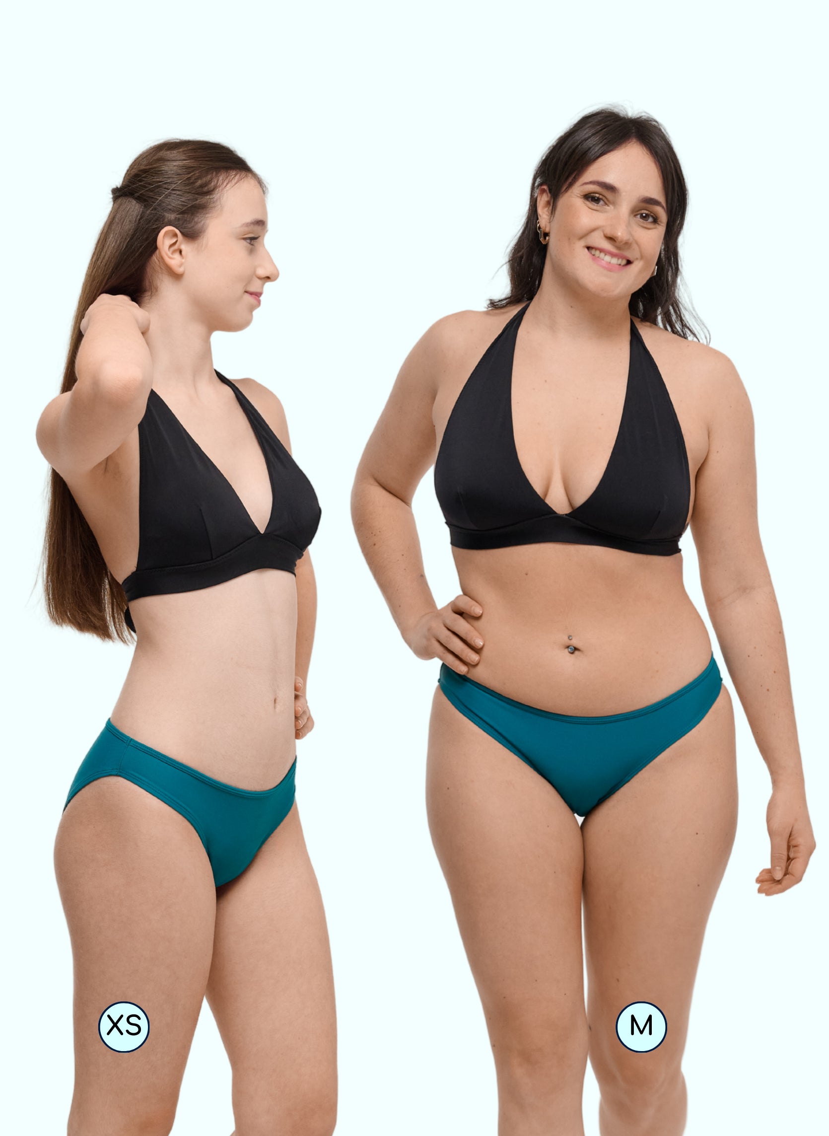 bas de maillot menstruel eva vert femme ado