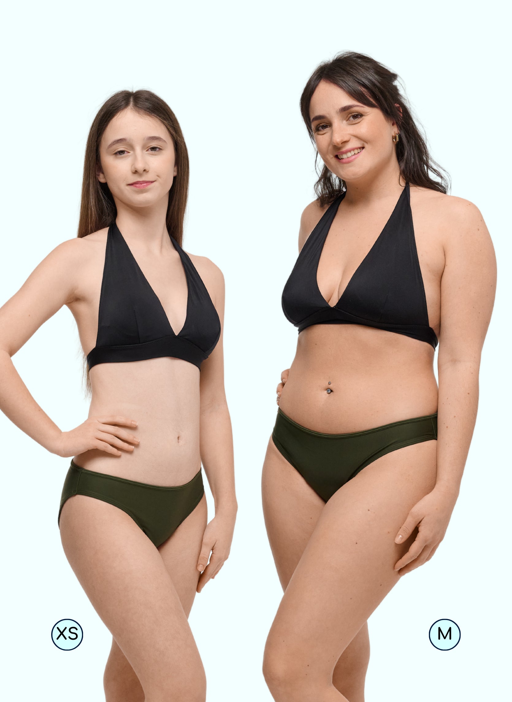 bikini menstruel eva vert kaki ado