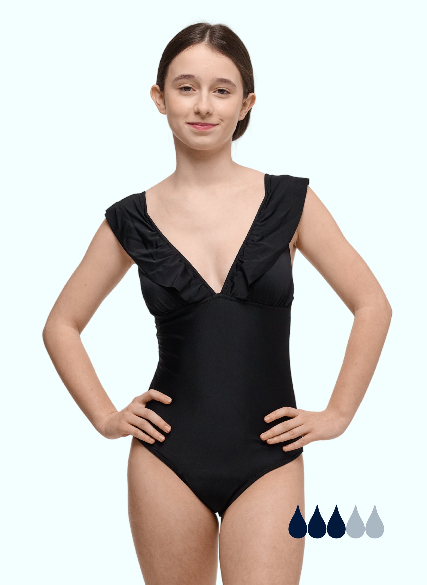 maillot menstruel 1 pièce adolescente antifuite piscine