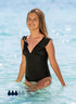 maillot menstruel à volants pour jeunes filles plage