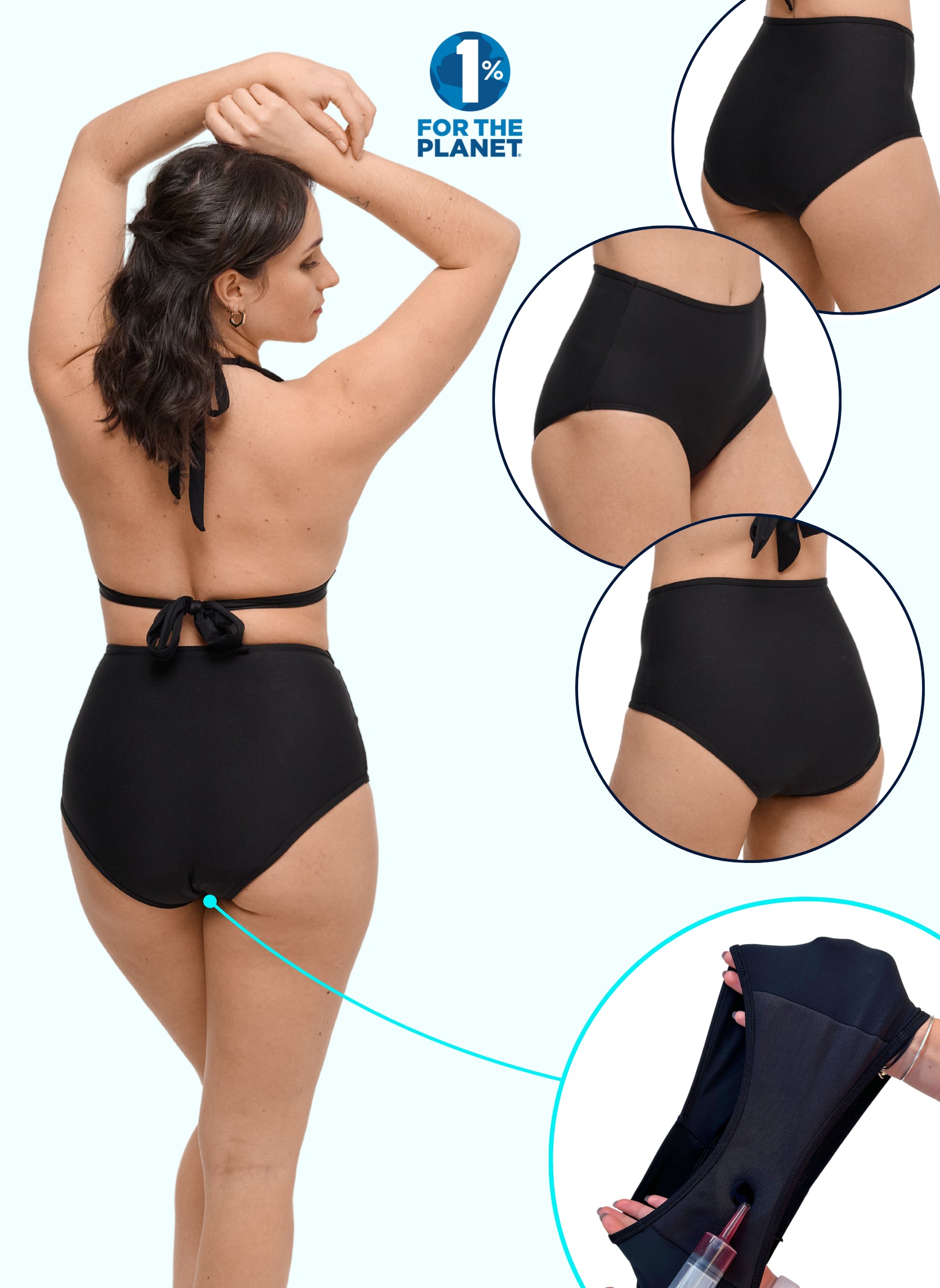 bas de maillot de bain menstruel naya absorbant