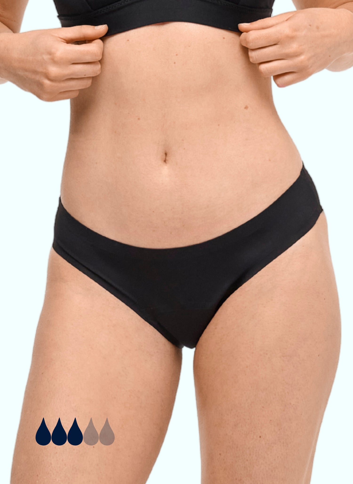 bas maillot de bain menstruel sans coutures femme