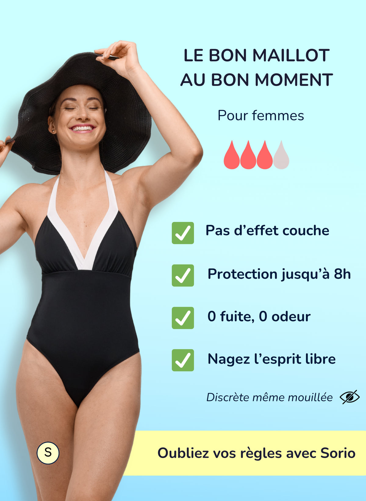 One-Piece Period Swimsuit - Alba | Sorio®