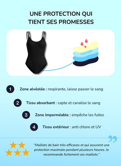 Stella - Costume da bagno mestruale intero | Sorio®