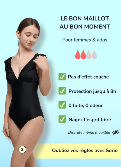 Costume da bagno mestruale intero regazze - Mya | Sorio®