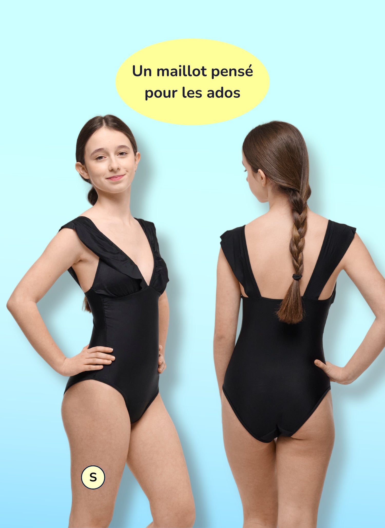 Costume da bagno mestruale intero regazze - Mya | Sorio®