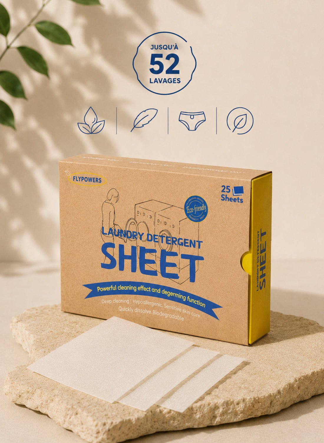 Waschmittel für Perioden Bademode – Packung mit 26 Tüchern | Sorio®