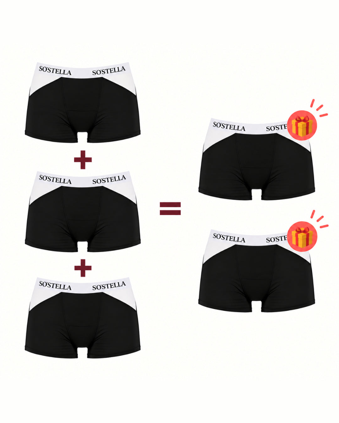 3 boxers menstruels sport = 2 offerts