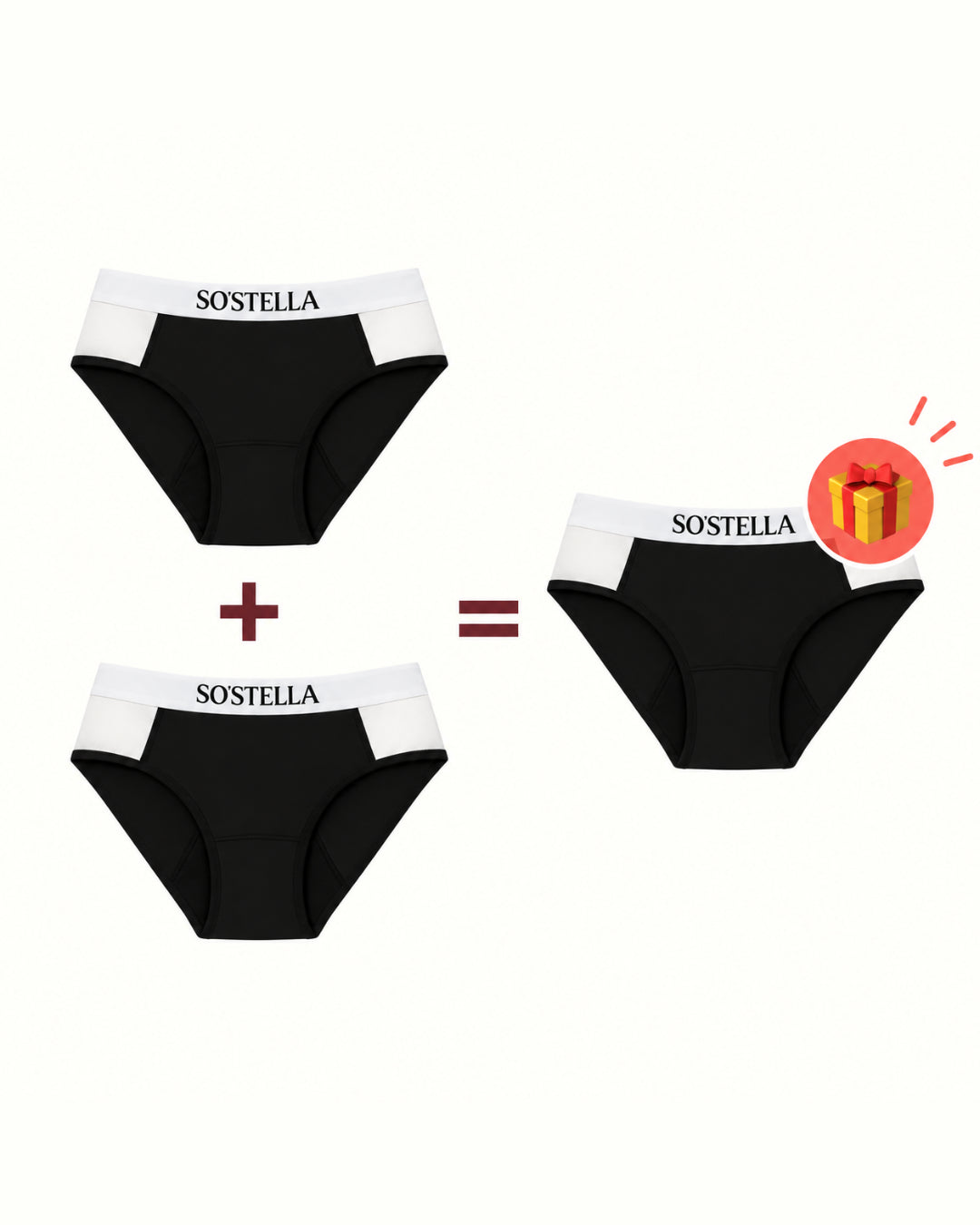 2 culottes menstruelles sport = 1 offerte