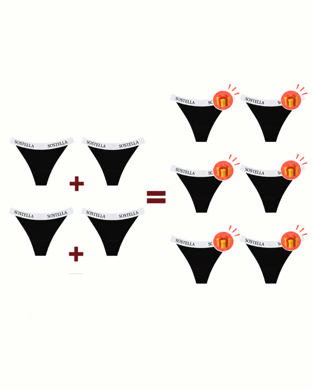 4 strings menstruels sport = 6 offerts