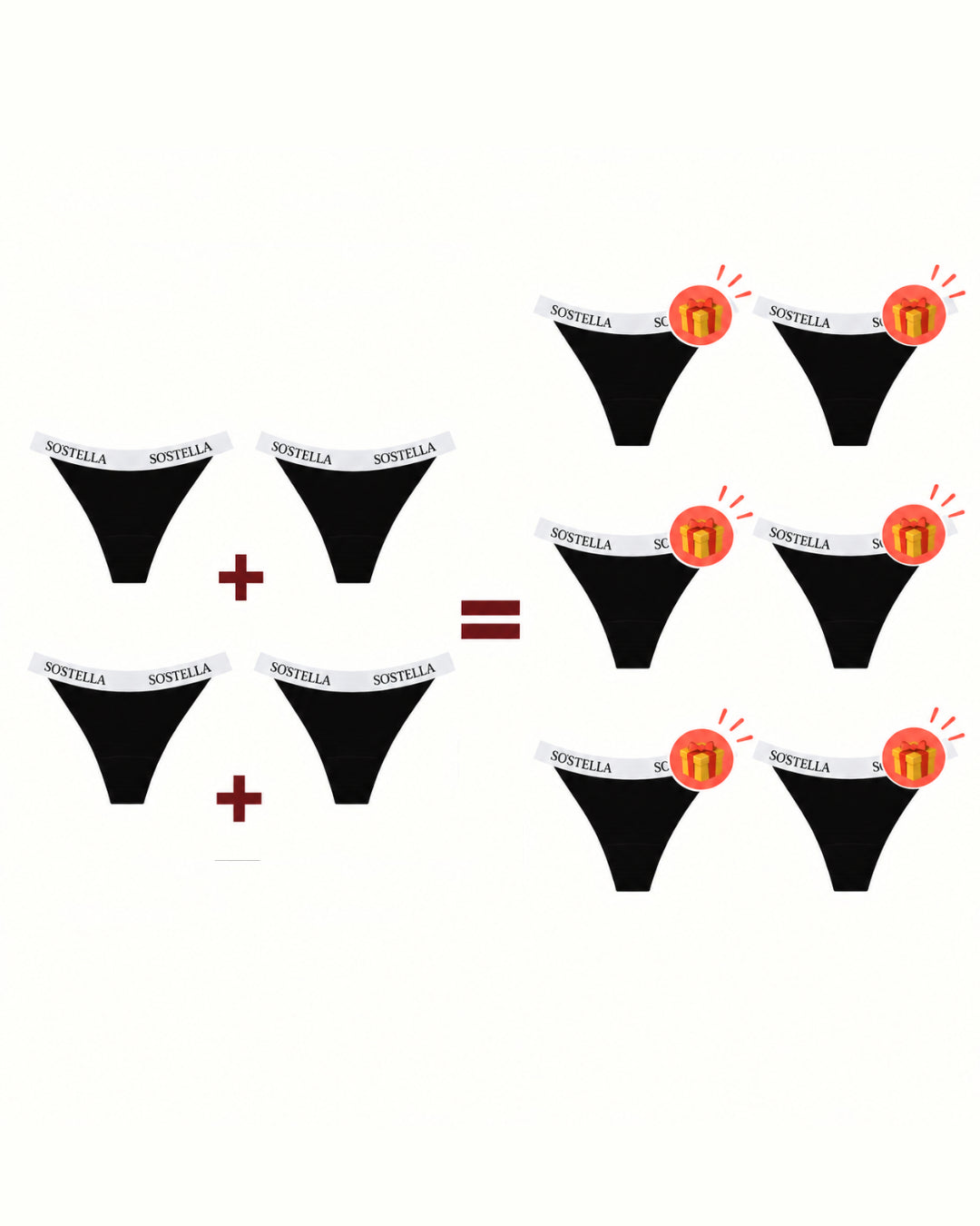 4 strings menstruels sport = 6 offerts