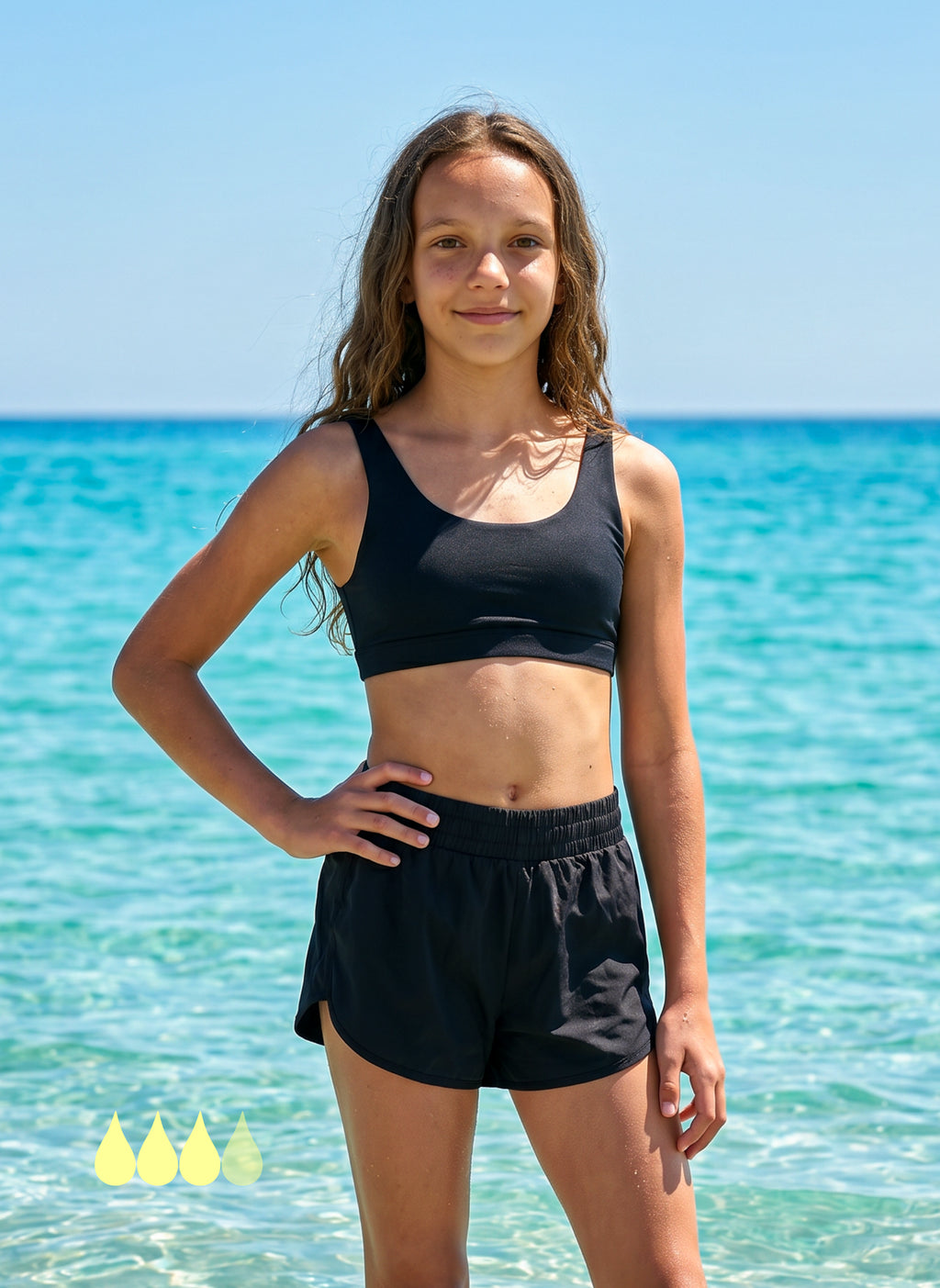 Gia – Lockere Perioden Badeshorts für Teenager | Sorio®
