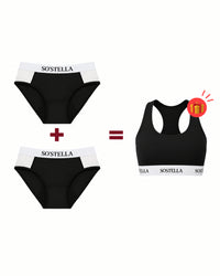 2 culottes menstruelles sport = 1 brassière offerte