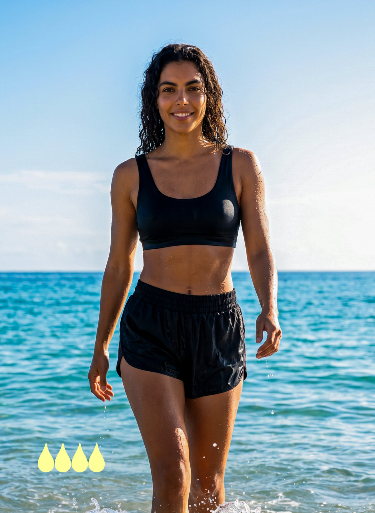 Black period loose shorts - Gia | Sorio®