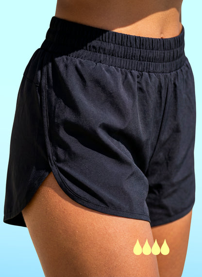 Short de sport ample Menstruel flux abondant 2 en 1 - Gia | Sorio®