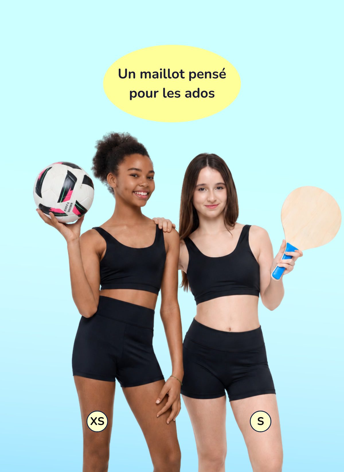 Alia – Perioden Shorty starke Perioden für Teenager Schwarz | Sorio®