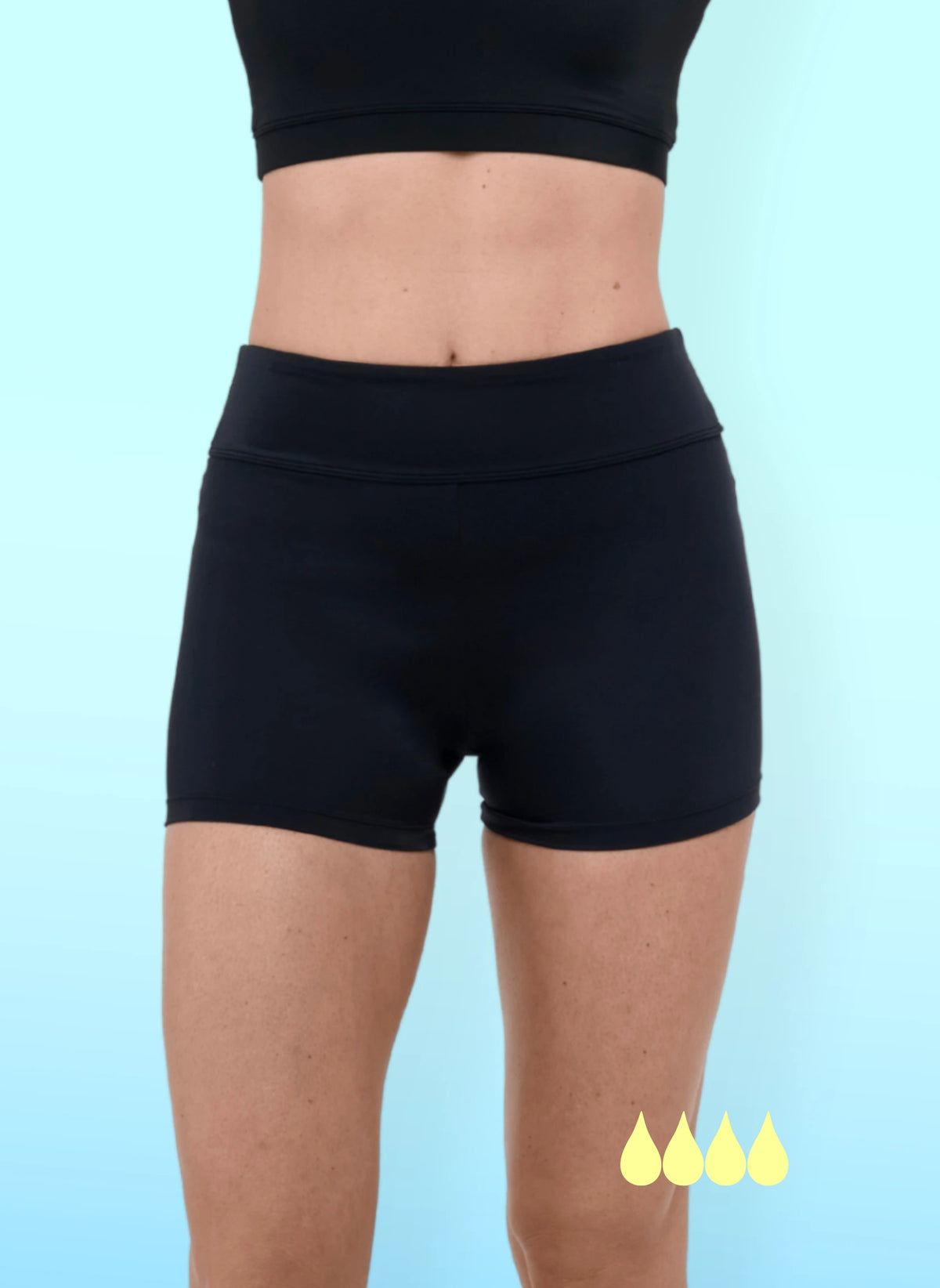 Set – ALIA Period Swim Shorts for Teens, Heavy Flow + GINA Bikini Top