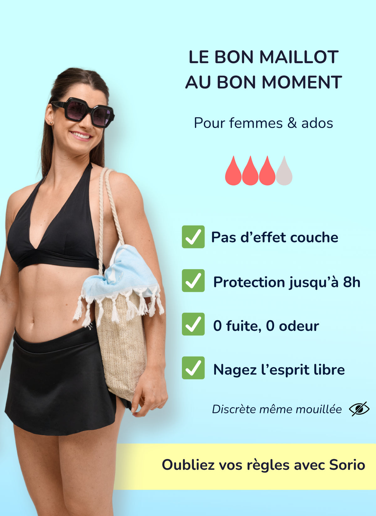 Aria - Period Swim Skirt | Sorio®