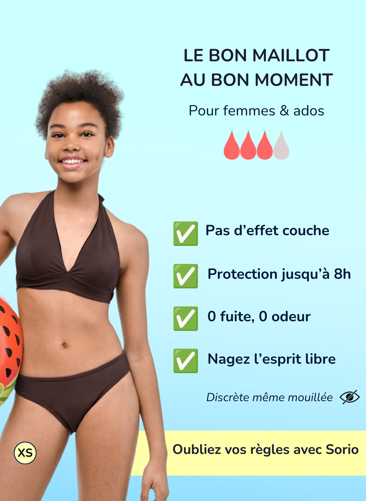 Eva Braun – Perioden Bikinihose für Teenager | Sorio®