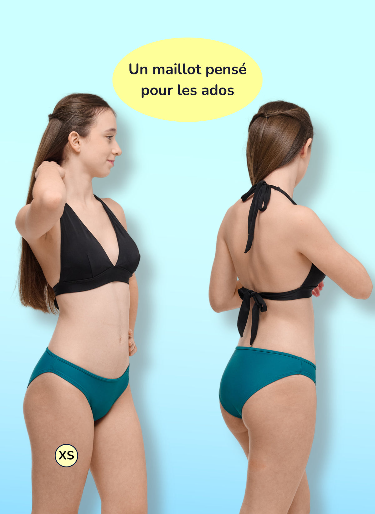 Eva Khaki – Perioden Bikinihose für Teenager | Sorio®