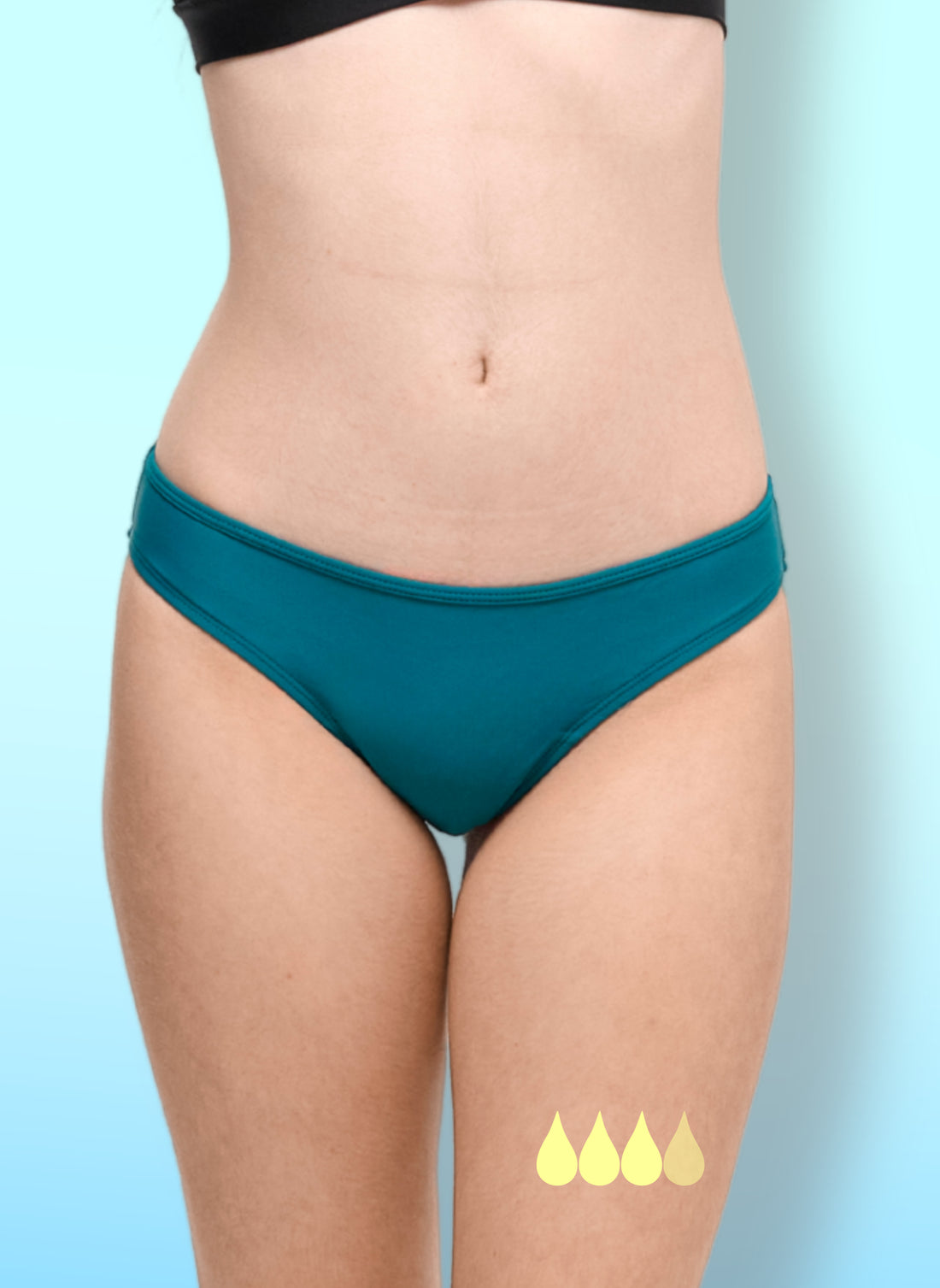 Bas maillot de bain menstruel pour ado - Eva vert | Sorio®