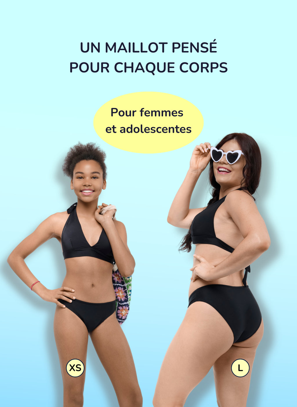 Eva - Slip bikini mestruale per flusso abbondante | Sorio®