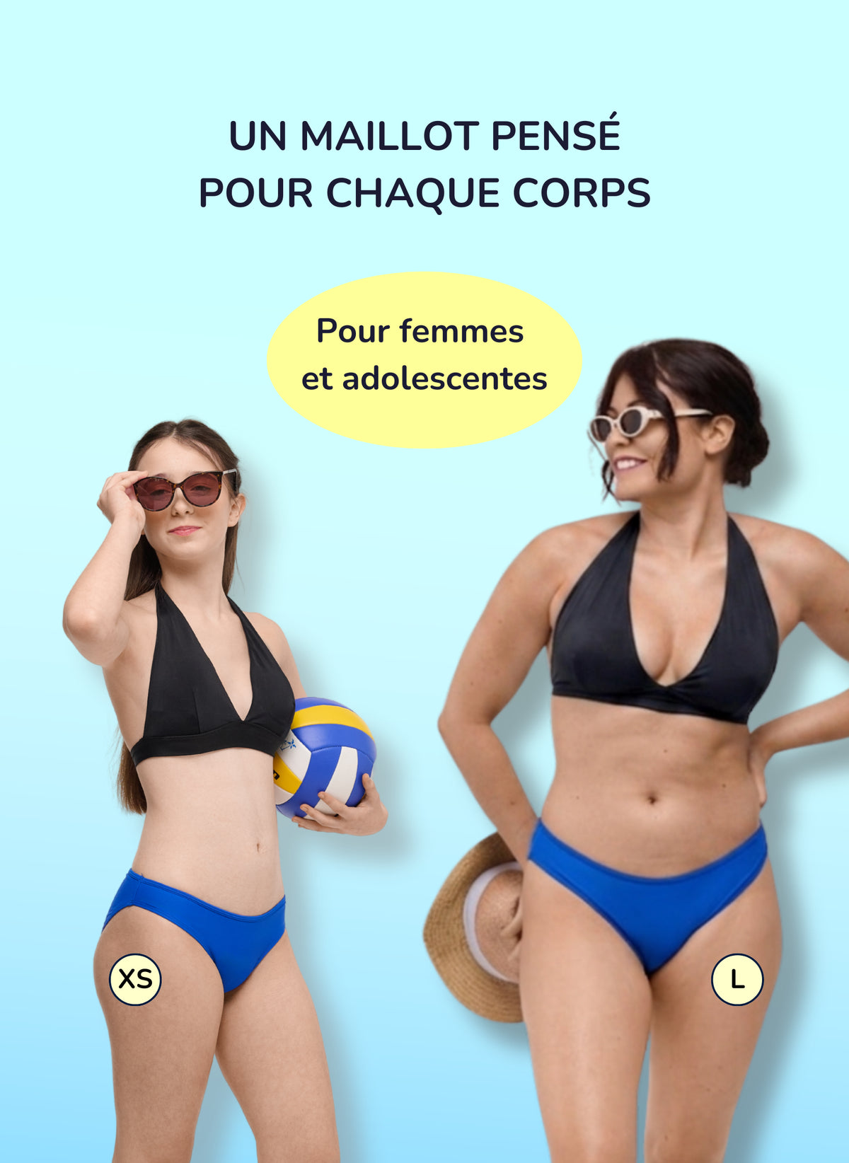 Eva Blue - Period Swim Bottom | Sorio®
