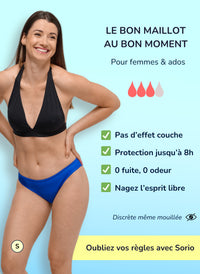 Eva Azul - Braguita de bikini menstrual | Sorio®