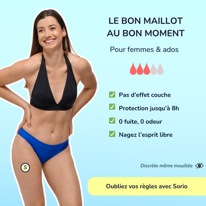 bas de maillot de bain menstruel bleu avantages