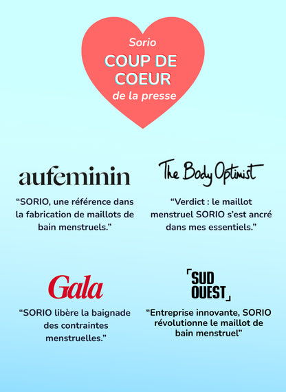 bas de maillot menstruel bleu ado presse