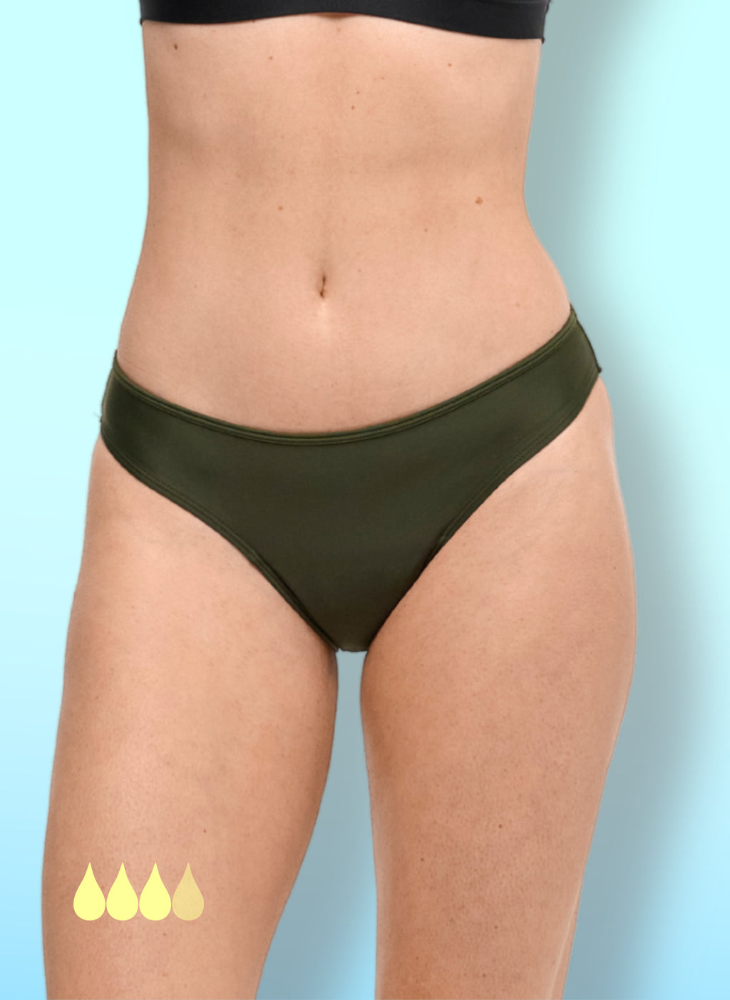 Eva Khaki - Period Swim Bottom | Sorio®