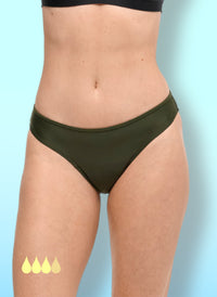 Eva Khaki - Period Swim Bottom | Sorio®