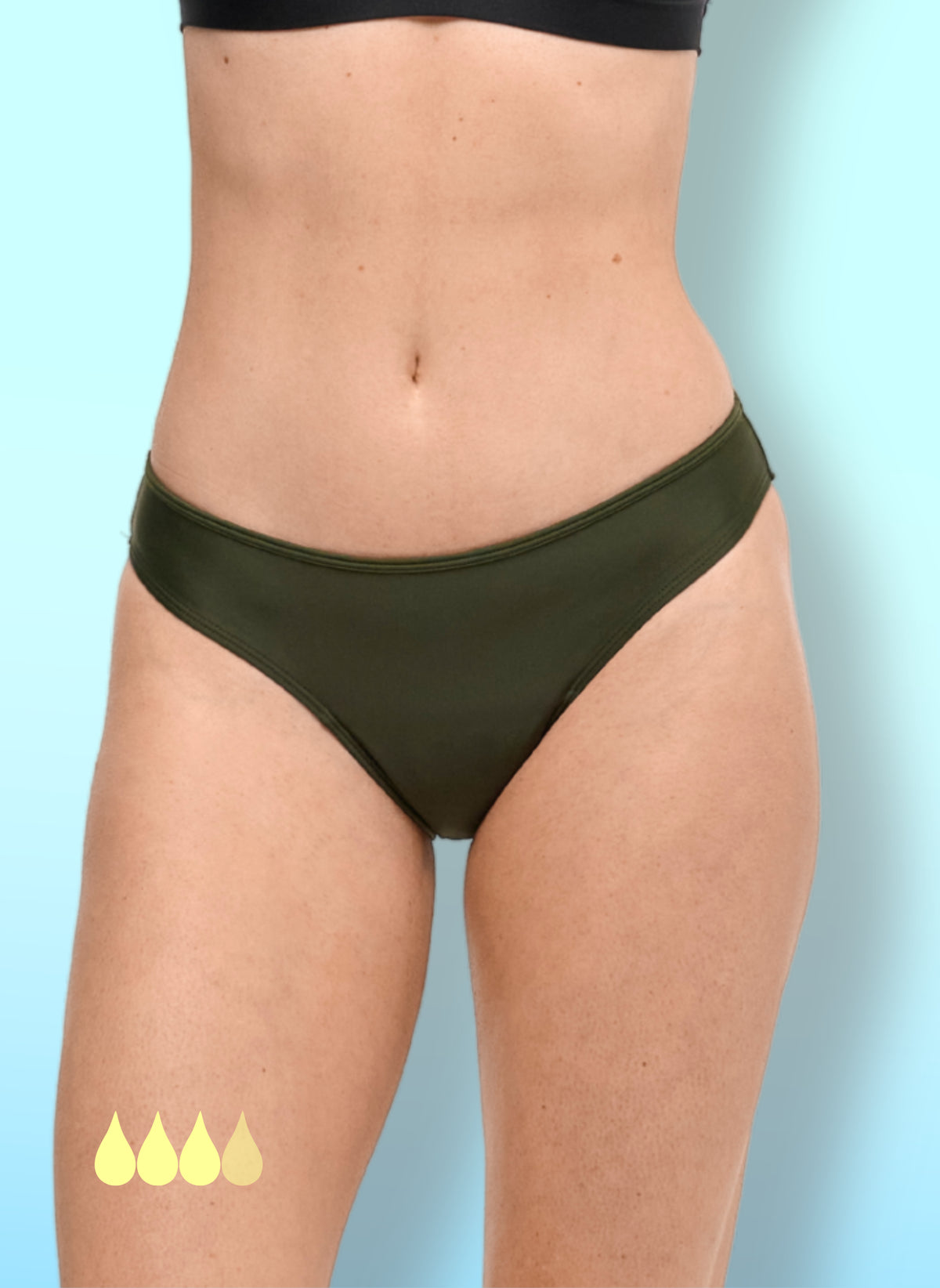 Eva Khaki - Period Swim Bottom | Sorio®