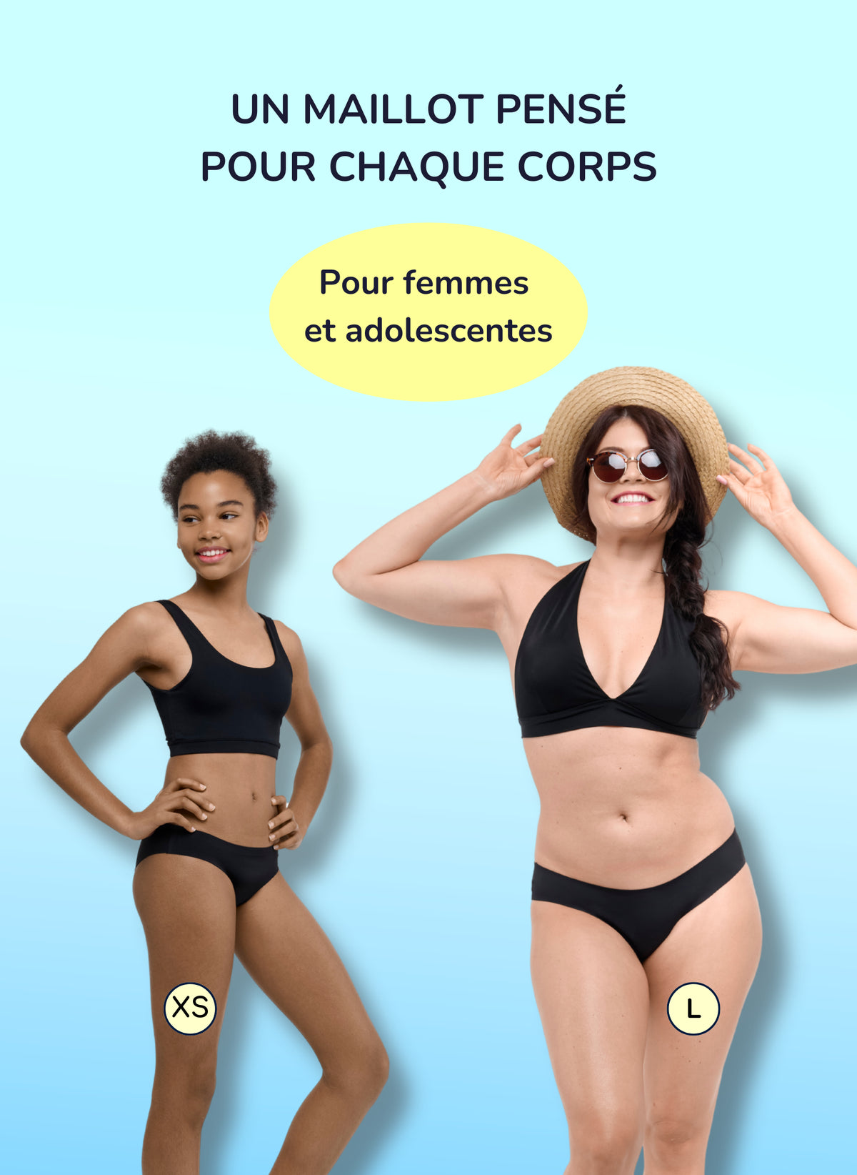 Nina - Seamless Period Swim Bottoms | Sorio®