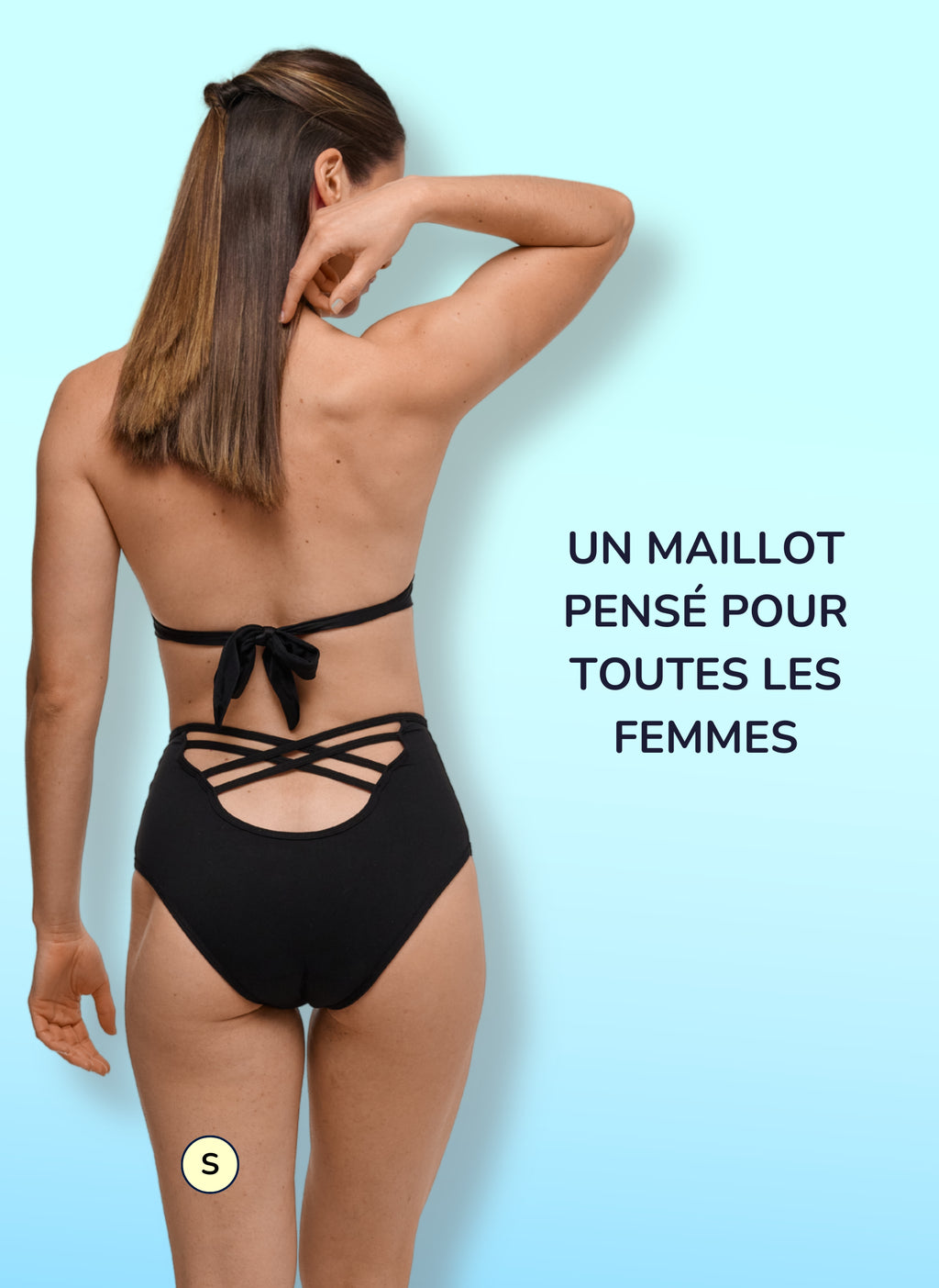 Nola - Slip costume mestruale a vita alta | Sorio®