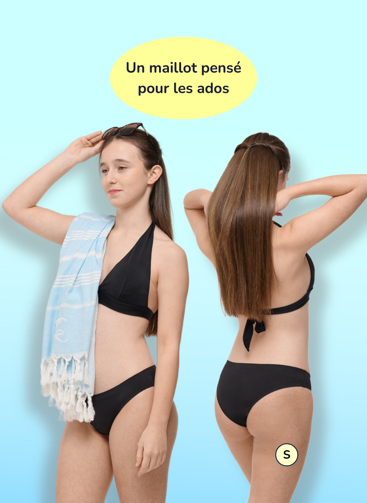 Nina – Nahtlose Perioden Bikinihose für Teenager | Sorio®