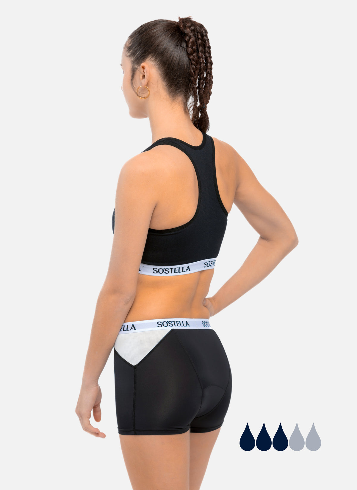 Menstruations-Sportboxer für Teenager Rücken