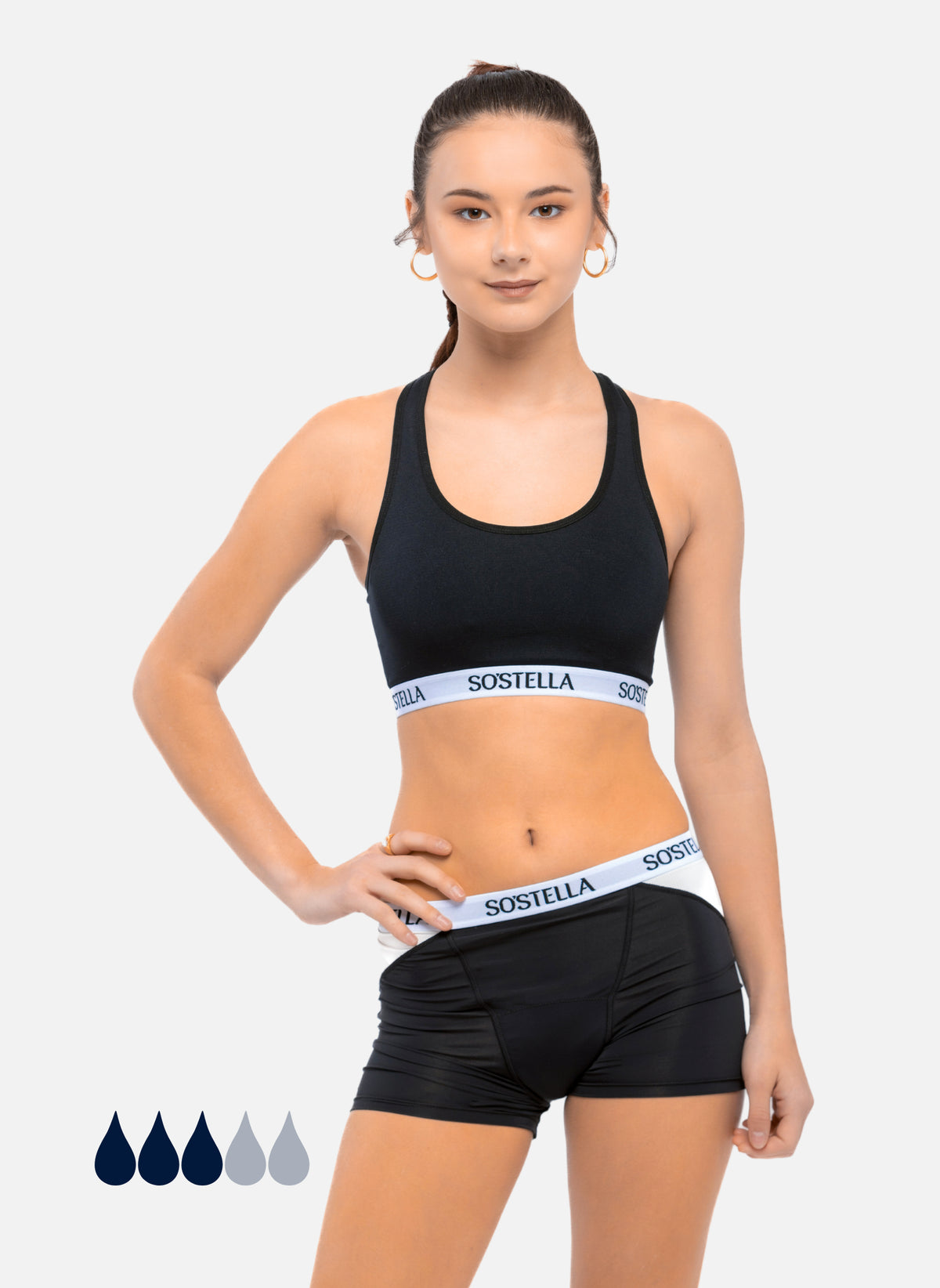 bequeme Menstruations-Sportboxershorts für Teenager