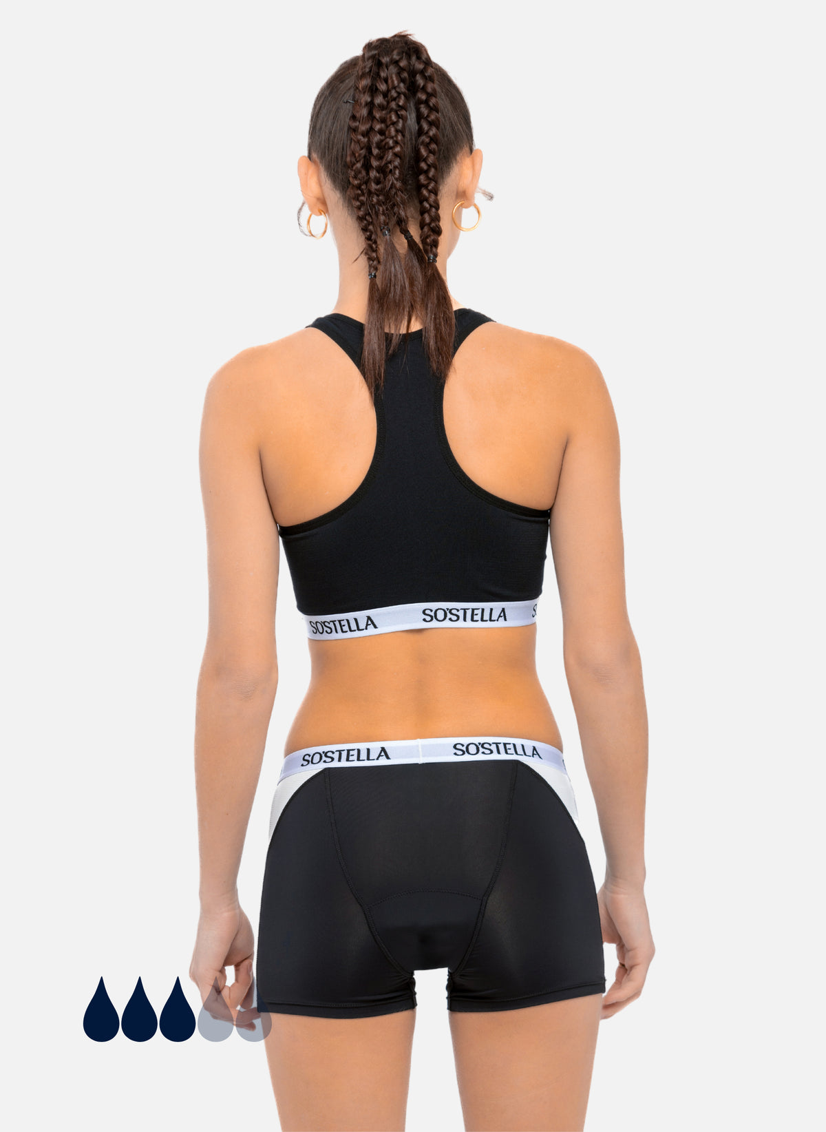 Menstruations-Sportboxer für Teenager Rücken
