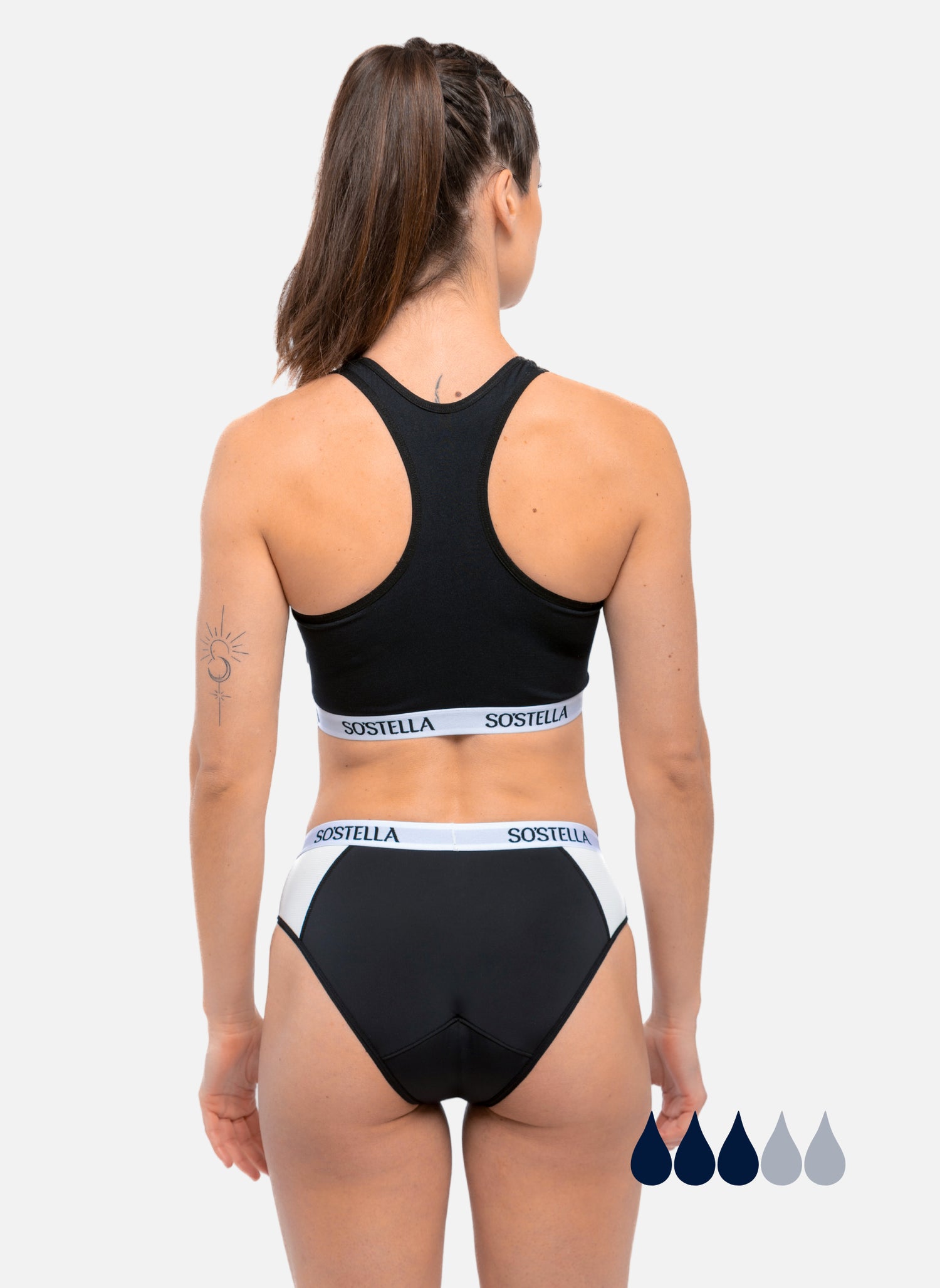 culotte menstruelle sport femme dos