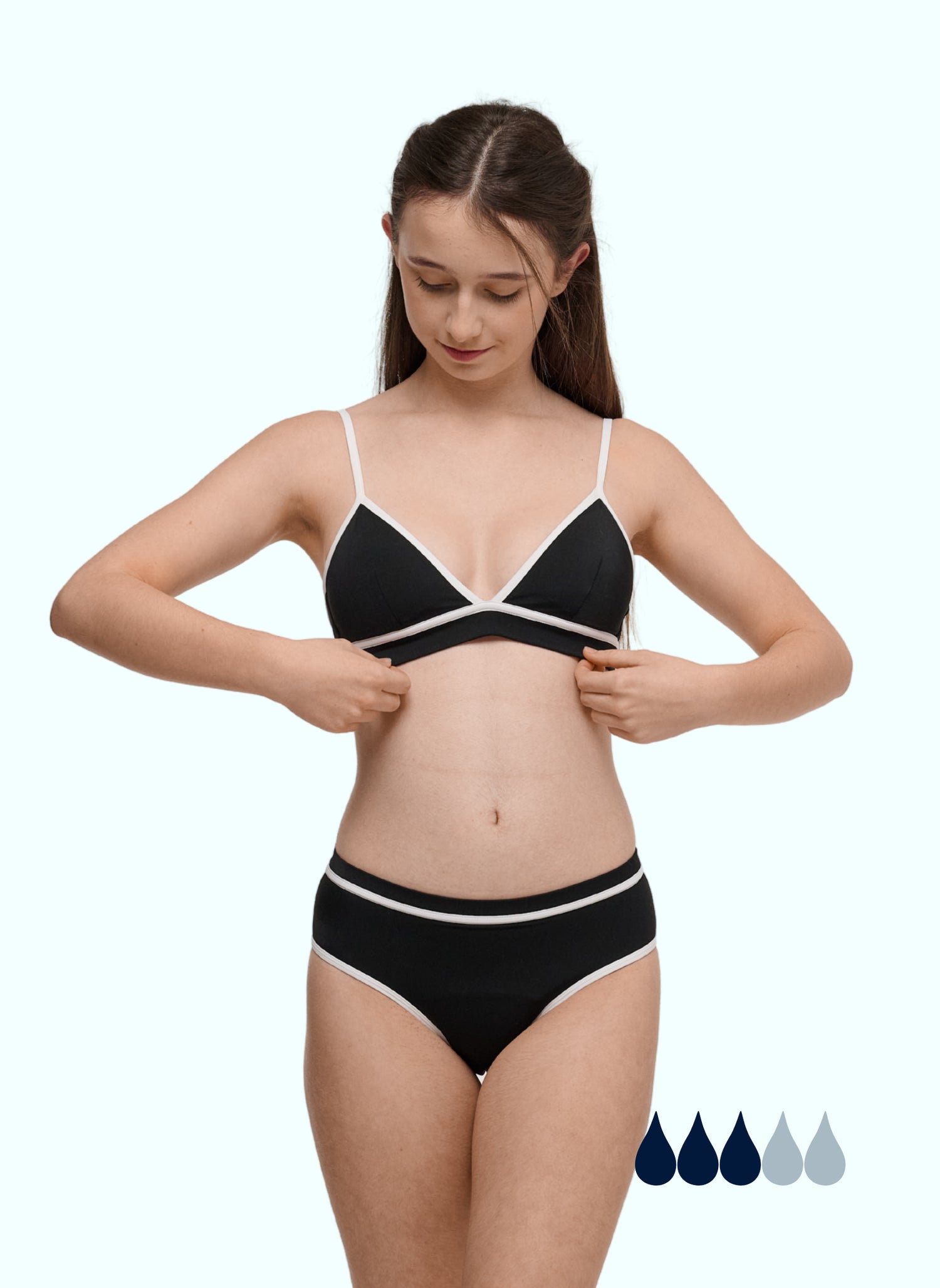 ensemble maillot menstruel ava pour adolescentes