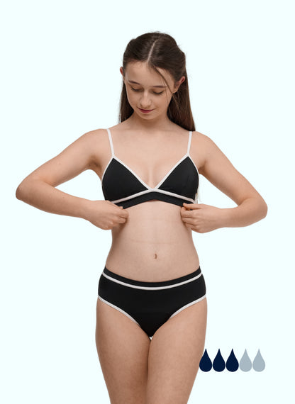 ensemble maillot menstruel ava pour adolescentes