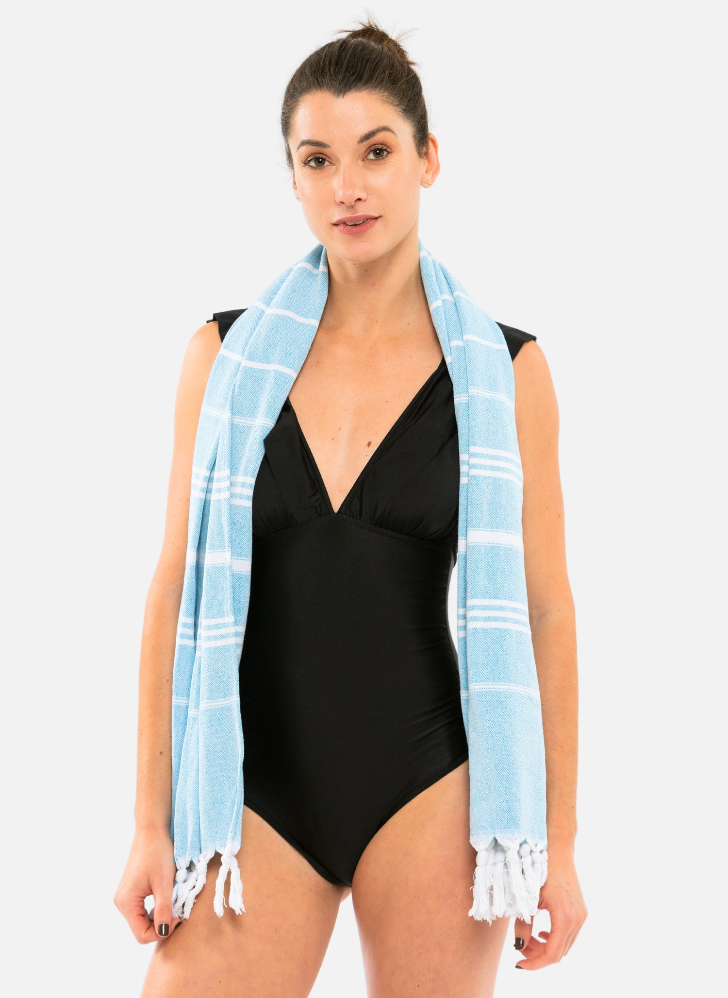 Sorio® 100% cotton beach towel - Blue