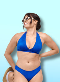 Set blu – costume da bagno mestruale da donna EVA per flusso medio + LYA