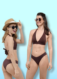 Brown women’s period swimwear set EVA medium flow + LYA