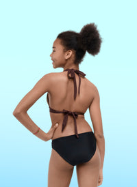 Haut de maillot de bain pour ado - Lya Marron | Sorio®