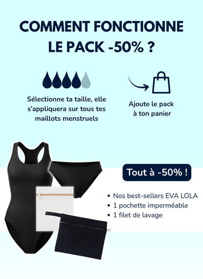 pack black friday -50% Maillots menstruels